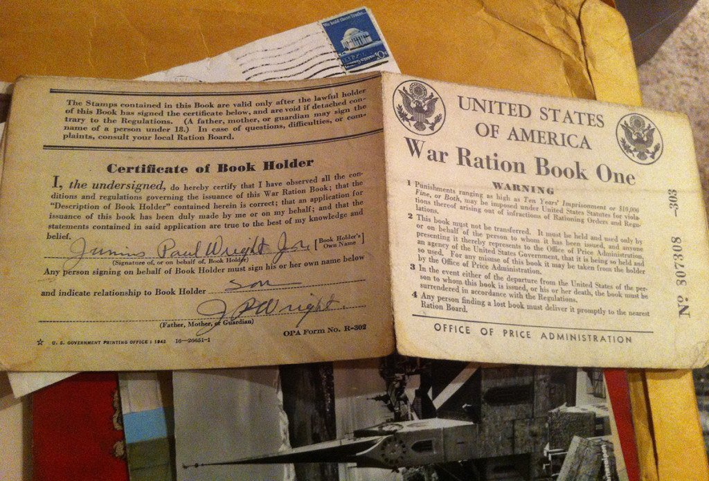 World War II Ration Book from Greenville, South Carolina