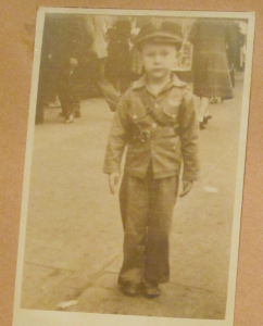 Paul Wright, Jr. dressed for a rally in Greenville, SC in 1943. 